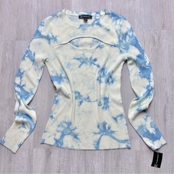 Tie Dye Ribbed Long Sleeve Top XL - Picture 1 of 5